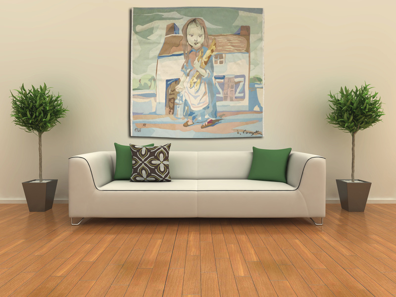 7) Léonard FOUJITA / Marchande de lait室内風景