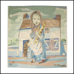 7)  Léonard FOUJITA / Marchande de lait